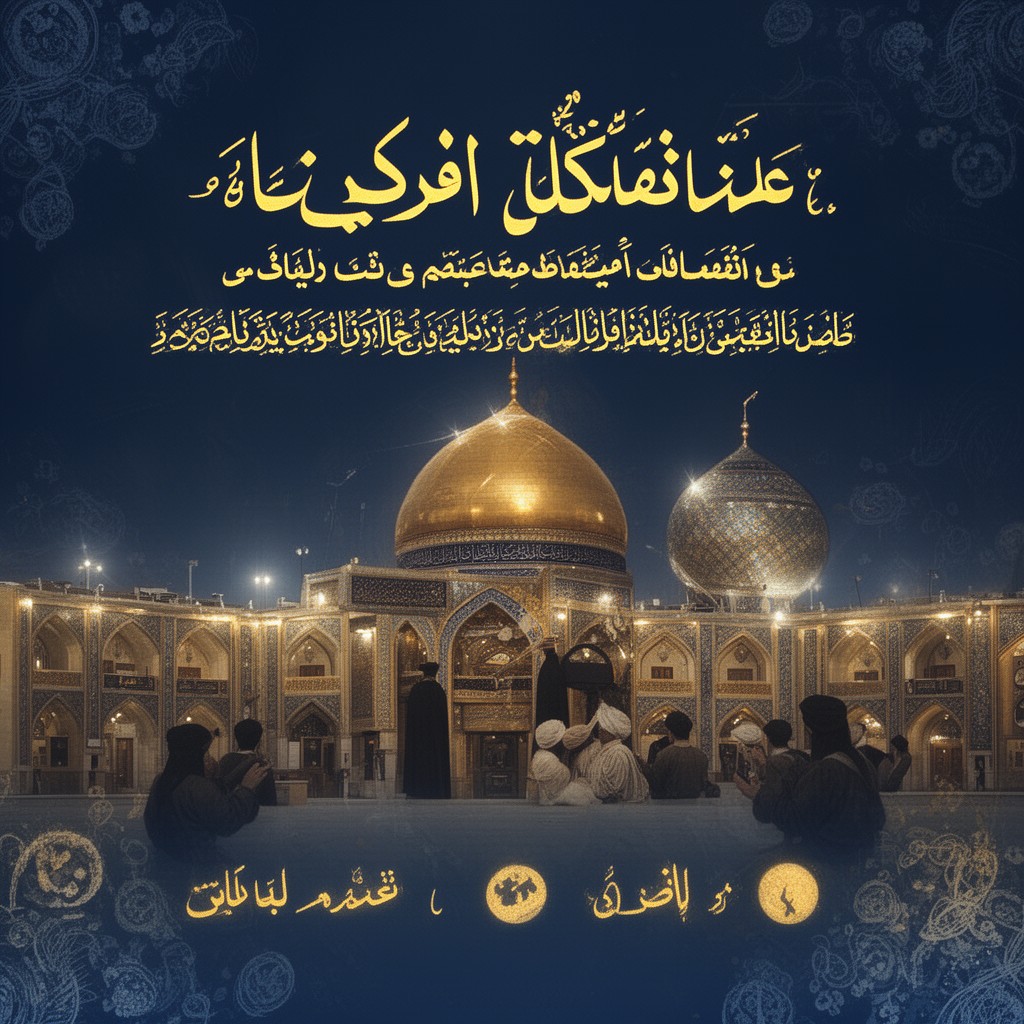 AI-generated illustration of marja'iyya (system of religious authorities)