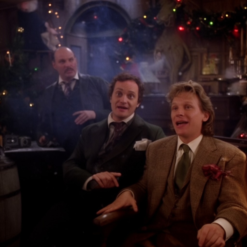 AI-generated illustration of Scrooged