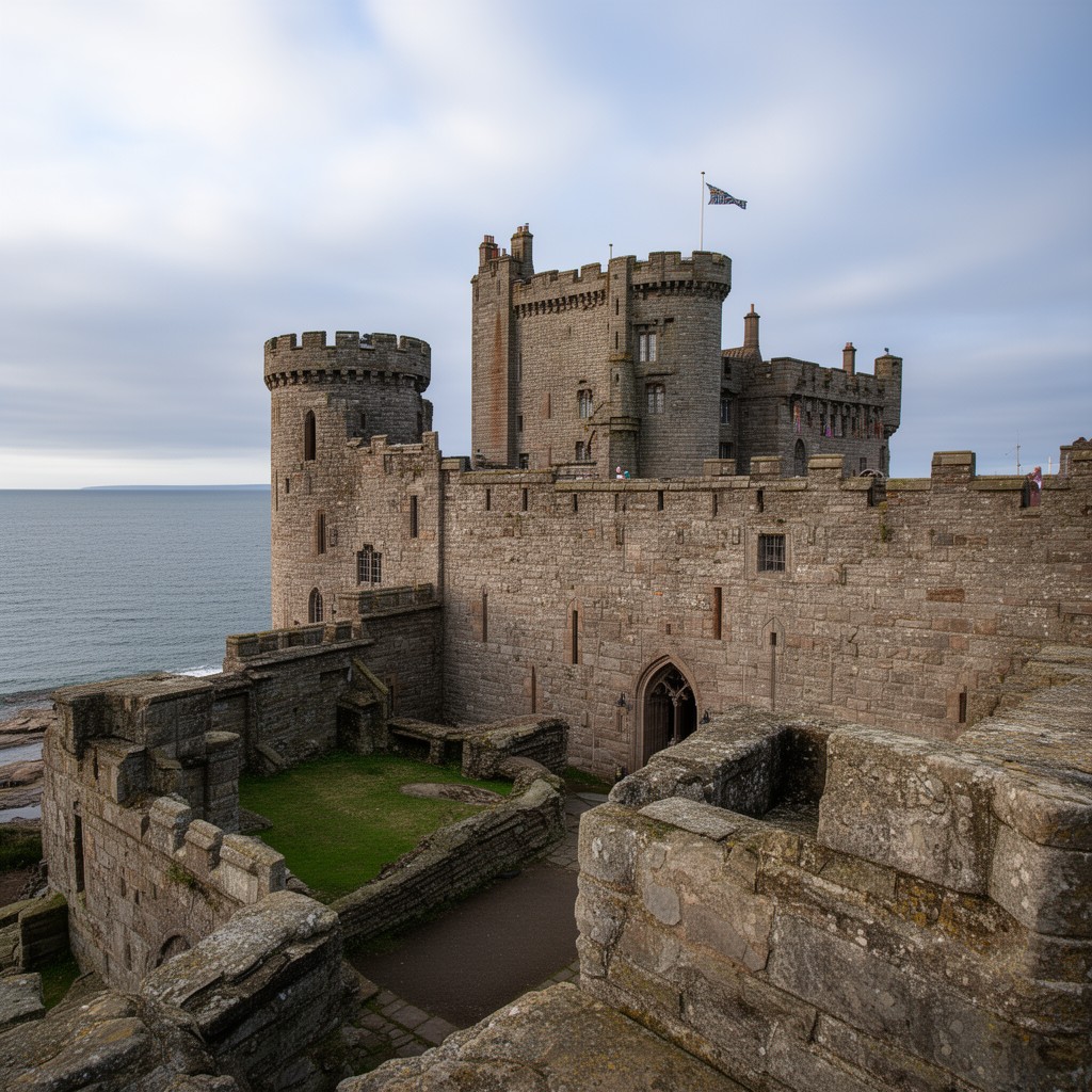 AI-generated illustration of St Andrews Castle