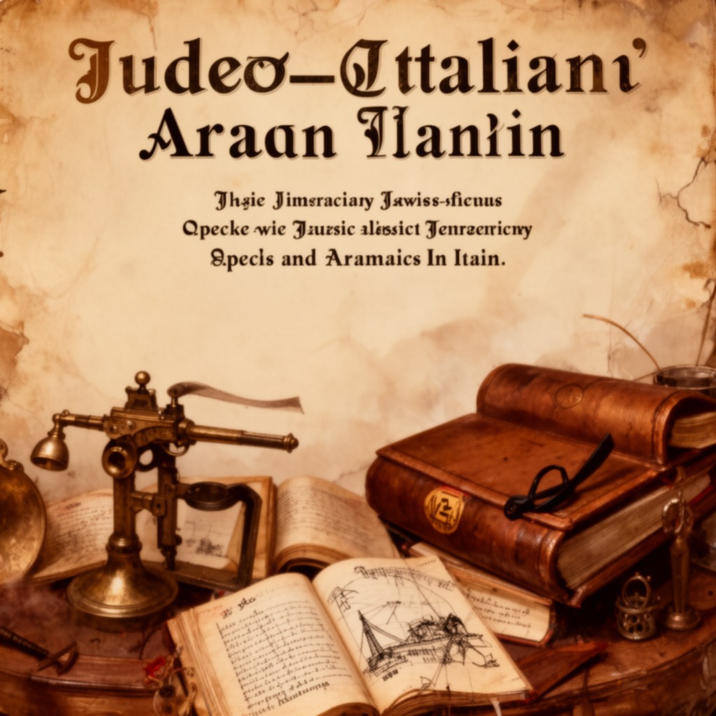 AI-generated illustration of Judeo-Italian