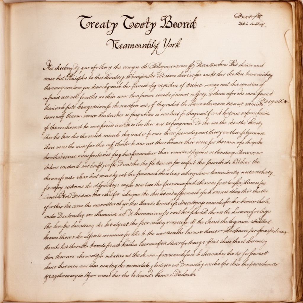 AI-generated illustration of Treaty of York