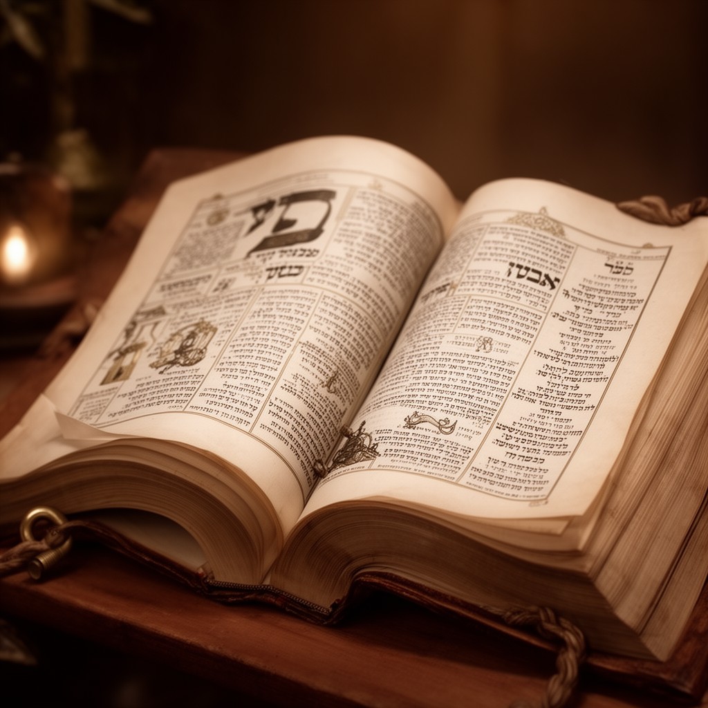 AI-generated illustration of Torah