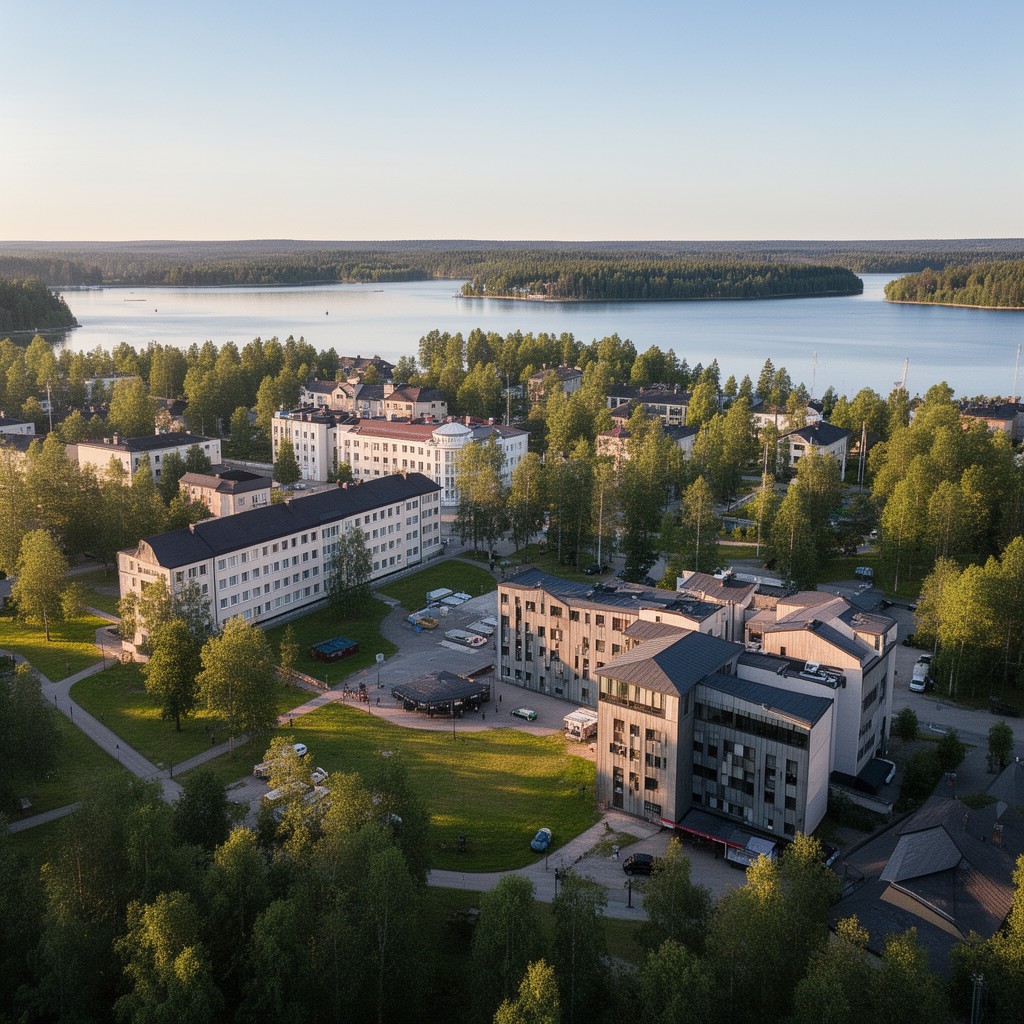 AI-generated illustration of Jyväskylä