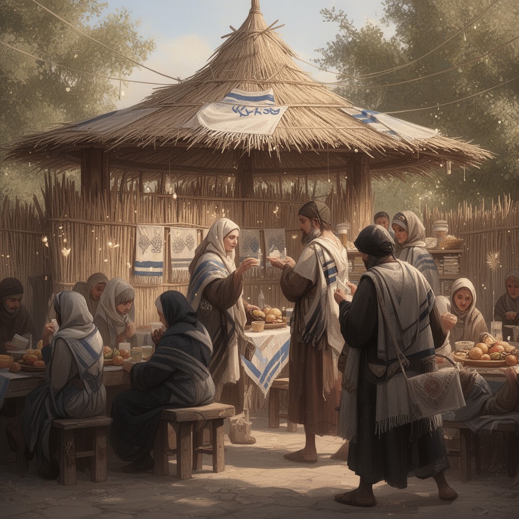 AI-generated illustration of Sukkot