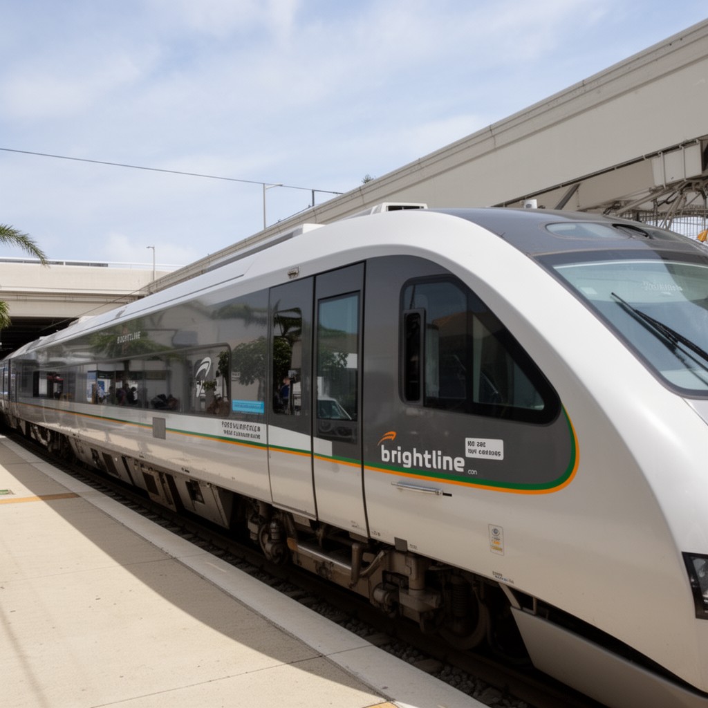 AI-generated illustration of Brightline