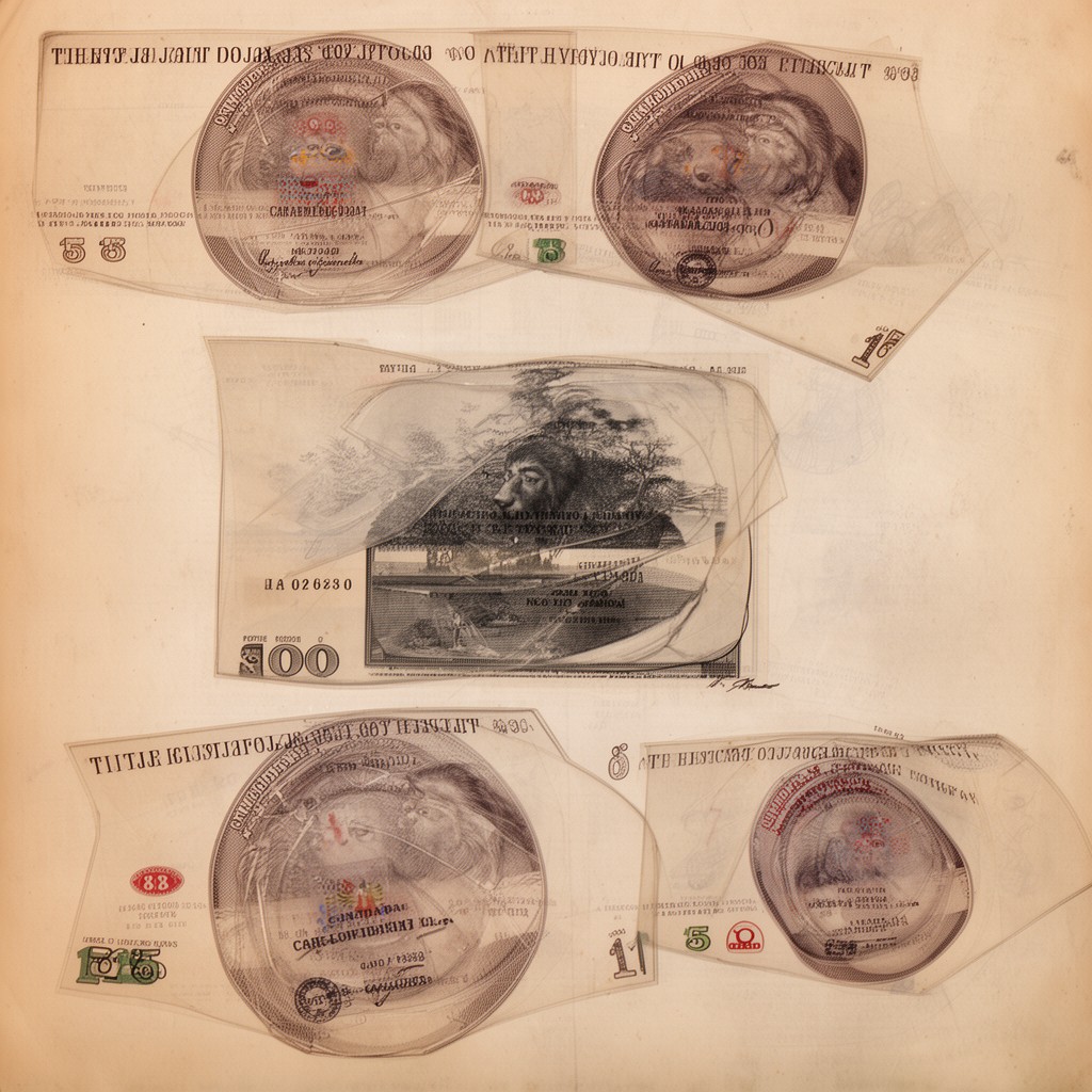 AI-generated illustration of Canadian dollar