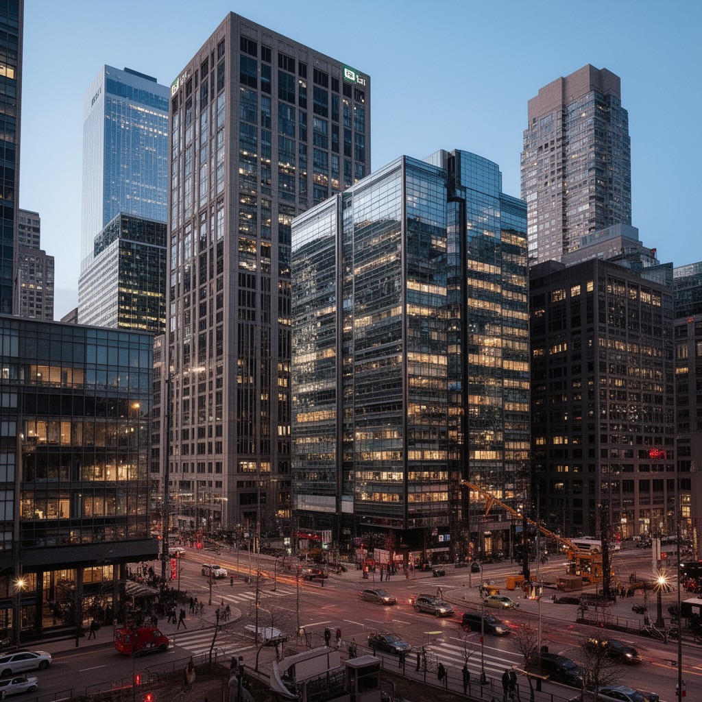 AI-generated illustration of Financial District