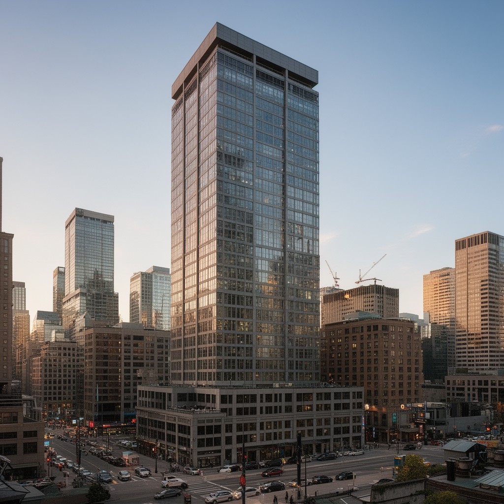 AI-generated illustration of Exchange Tower