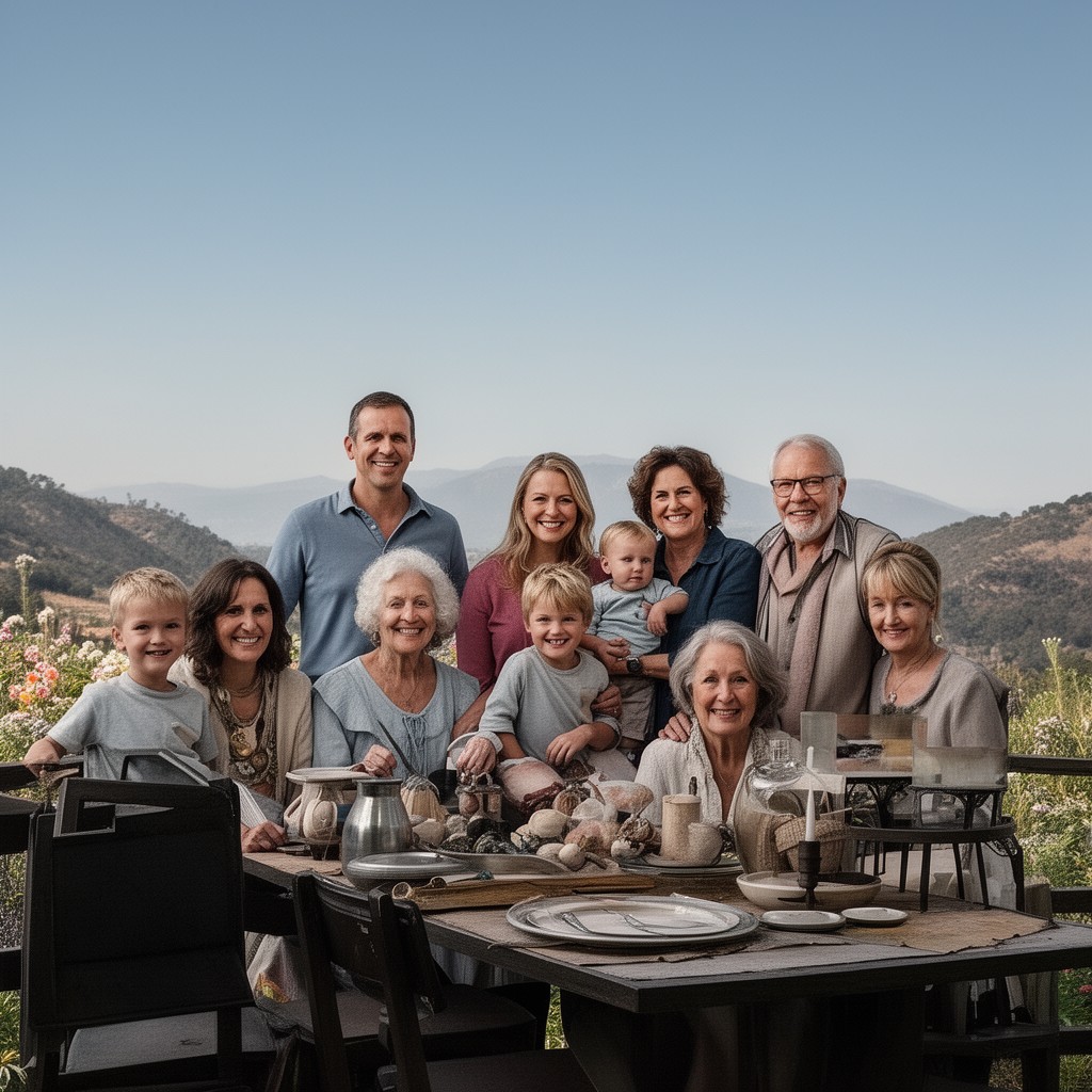 AI-generated illustration of Haas family