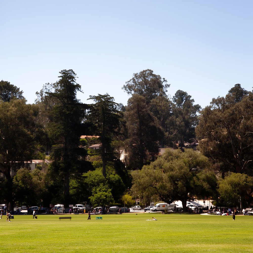 AI-generated illustration of The Glade (UC Berkeley)
