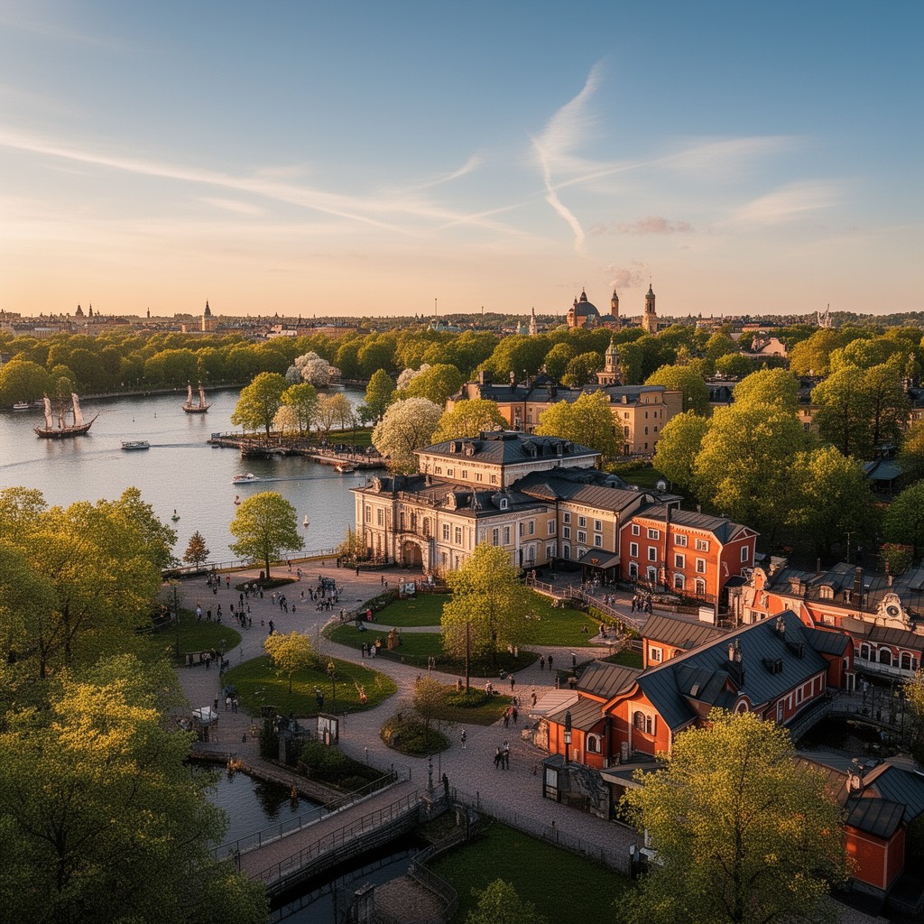 AI-generated illustration of Djurgården