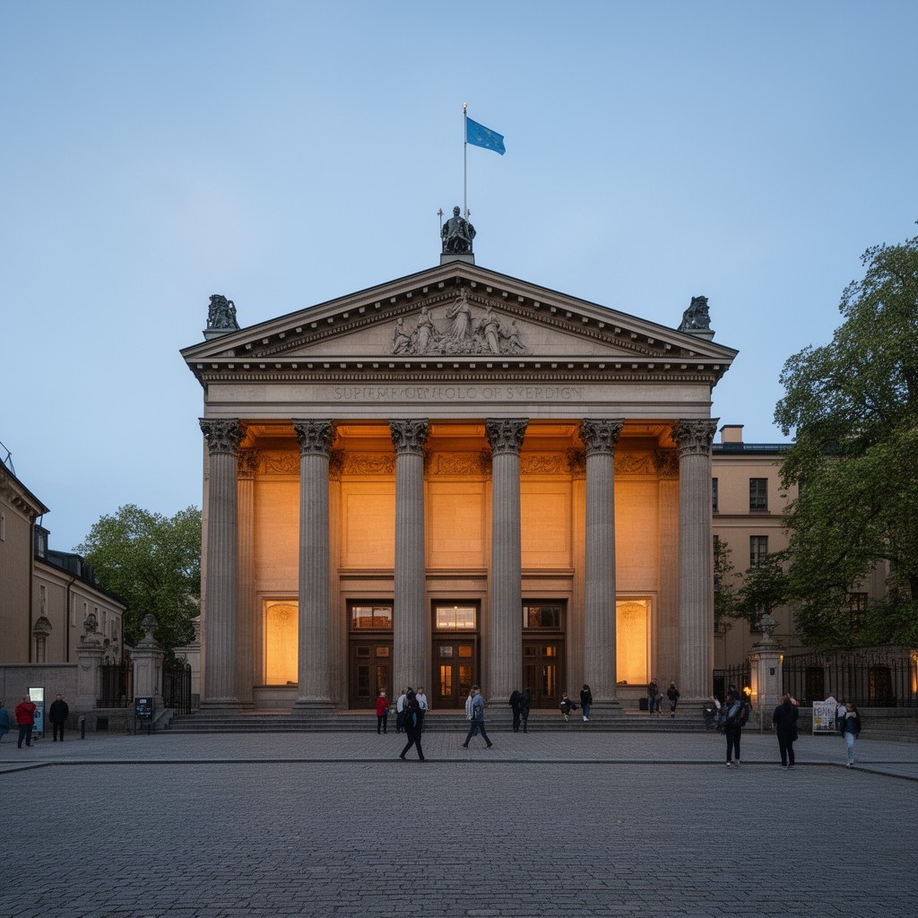 AI-generated illustration of Supreme Court of Sweden
