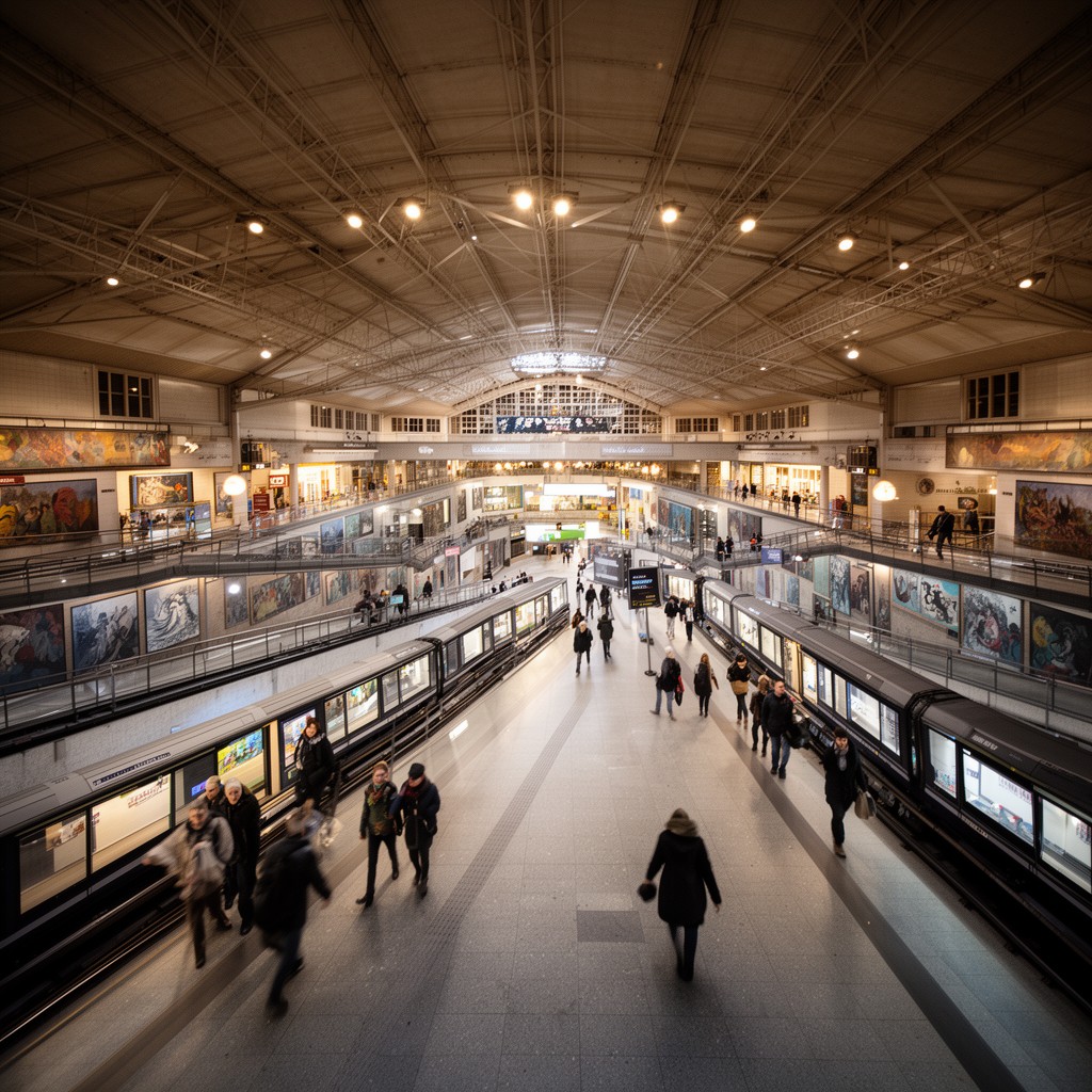 AI-generated illustration of Stockholm metro