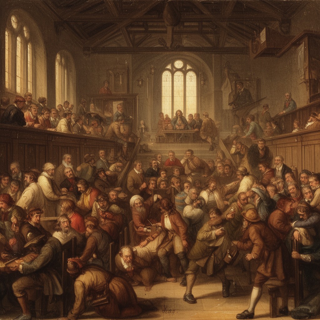 AI-generated illustration of Long Parliament 1640