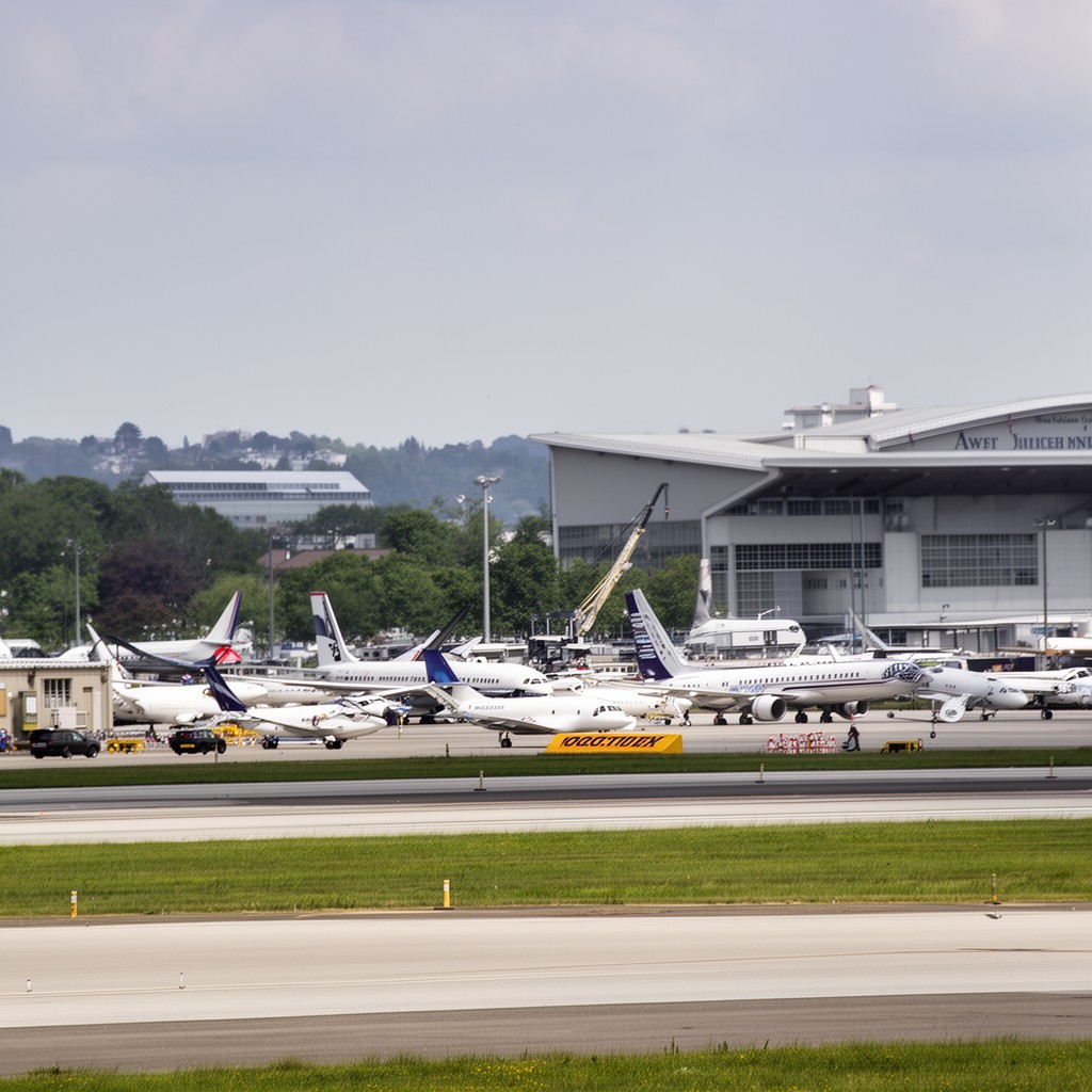 AI-generated illustration of Westchester County Airport