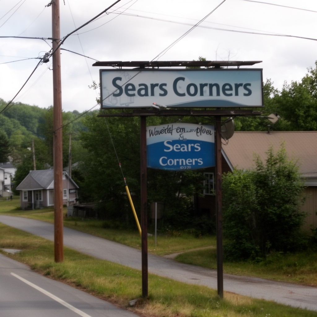 AI-generated illustration of Sears Corners