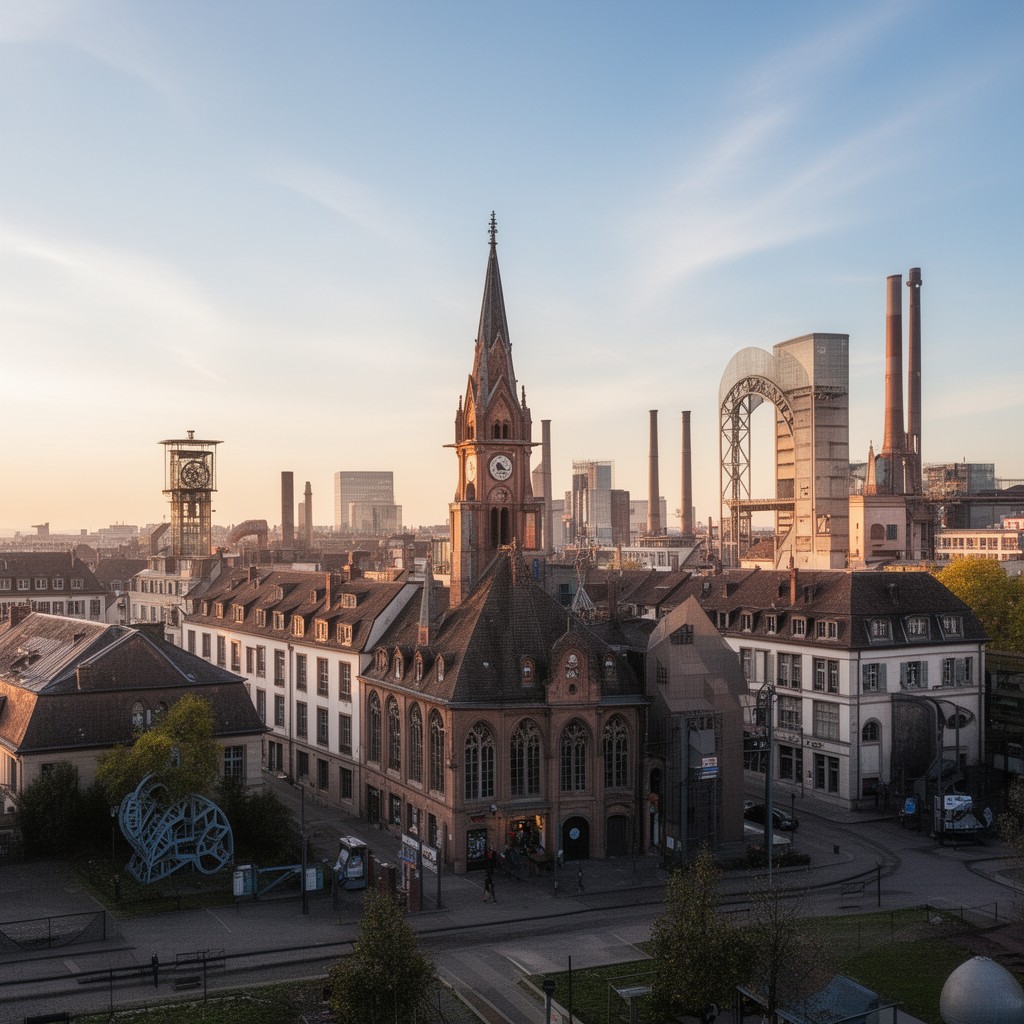 AI-generated illustration of Mulhouse