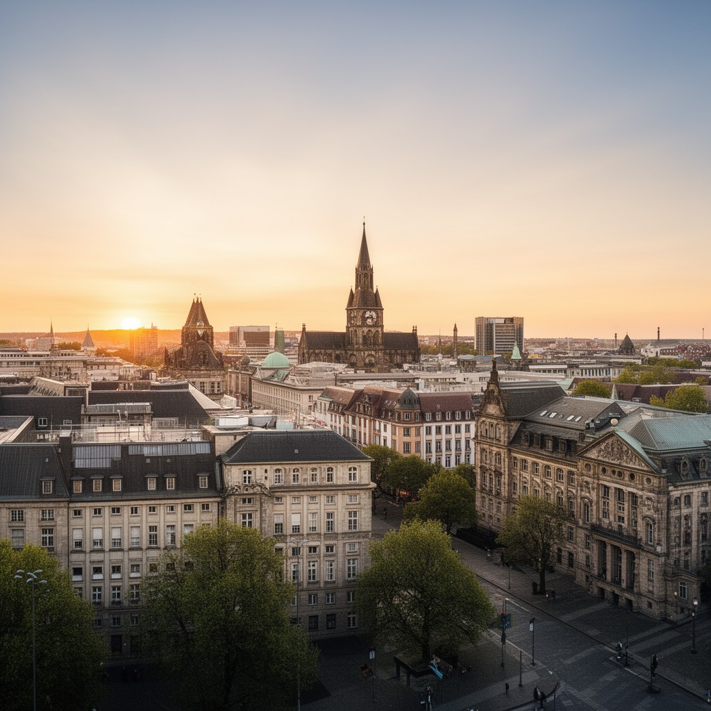 AI-generated illustration of Mitte, Hanover