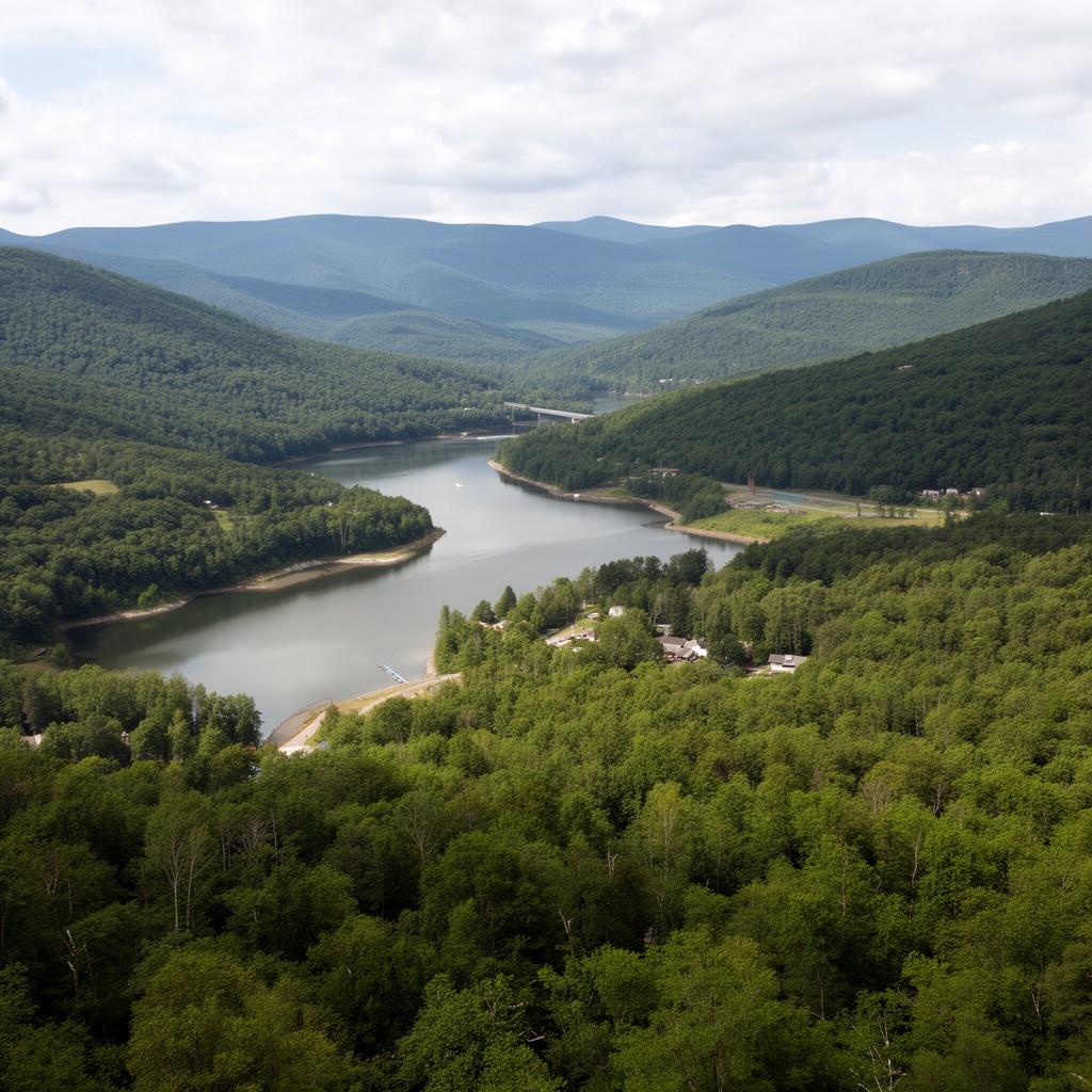 AI-generated illustration of Sullivan County, New York