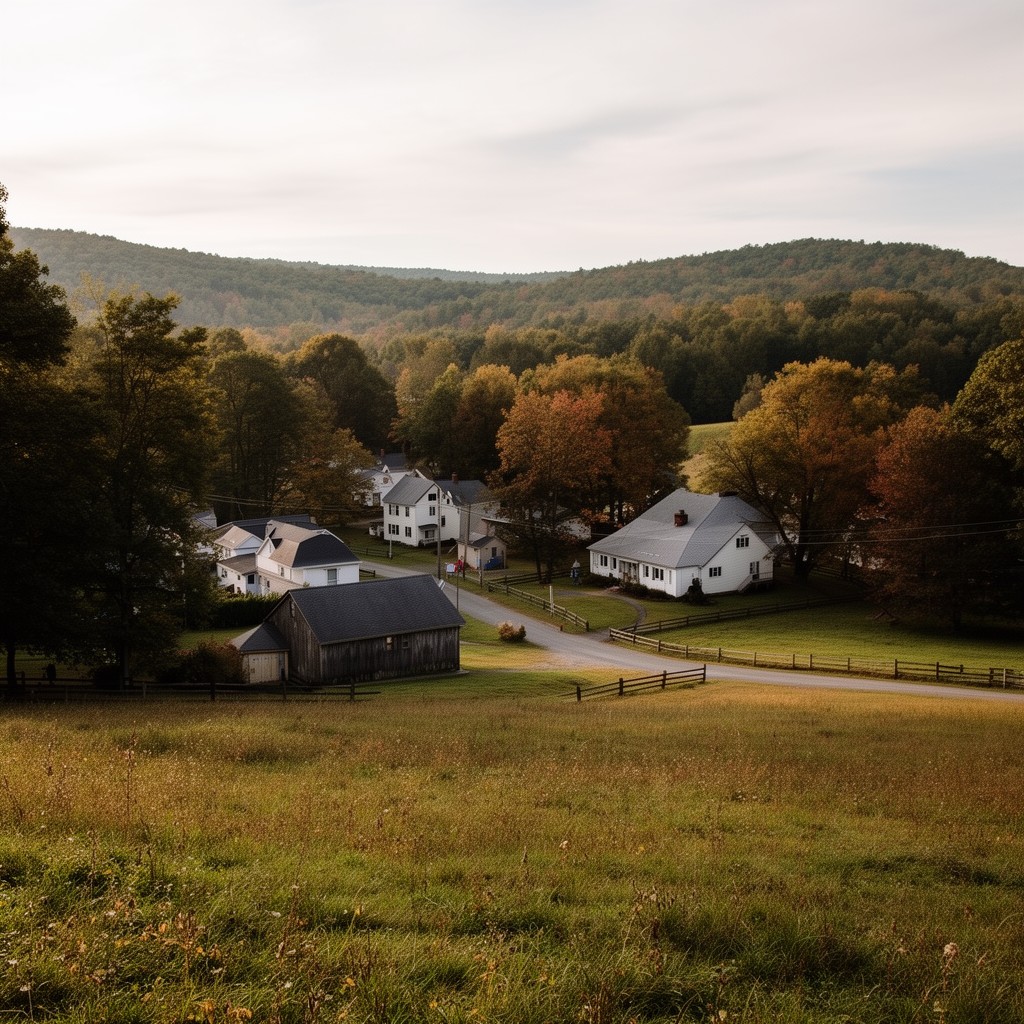 AI-generated illustration of Sharon, Connecticut