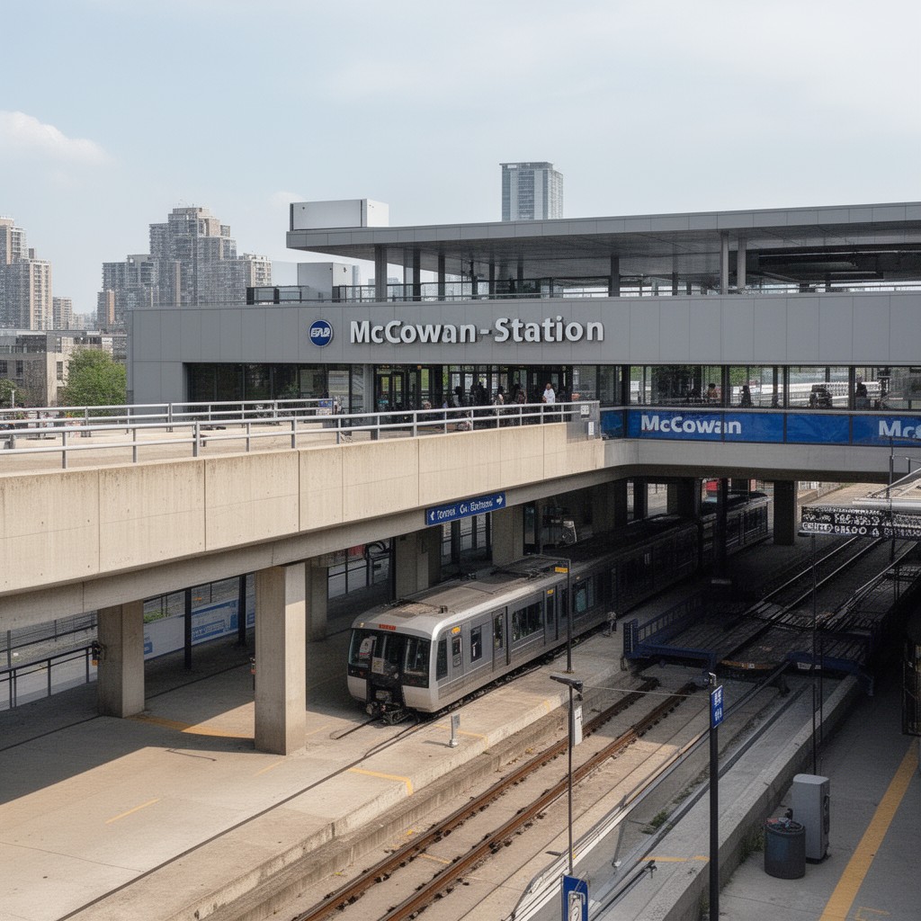 AI-generated illustration of McCowan station