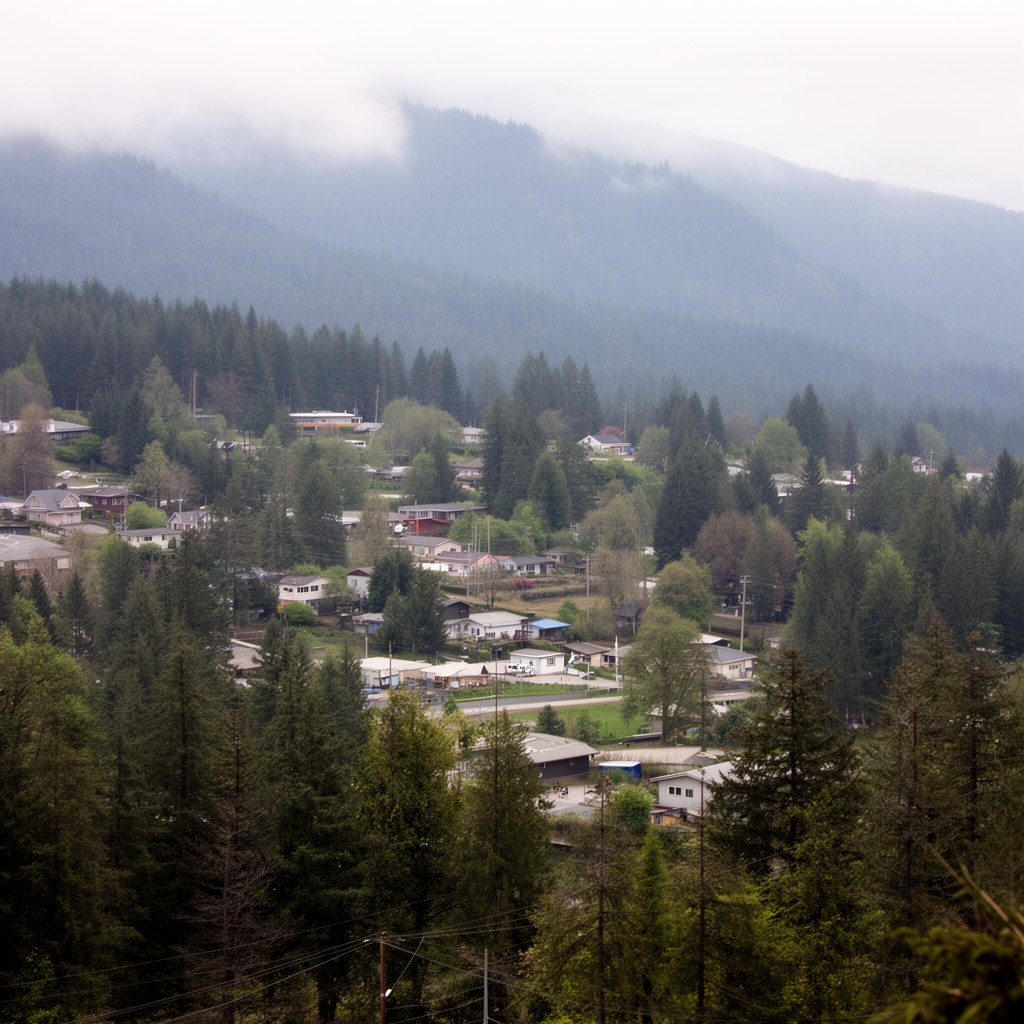 AI-generated illustration of Yacolt, Washington