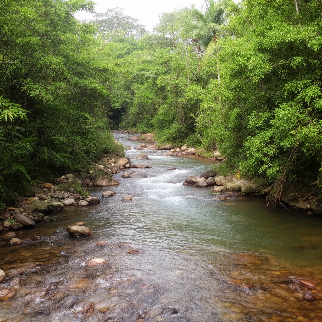 AI-generated illustration of Yallahs River
