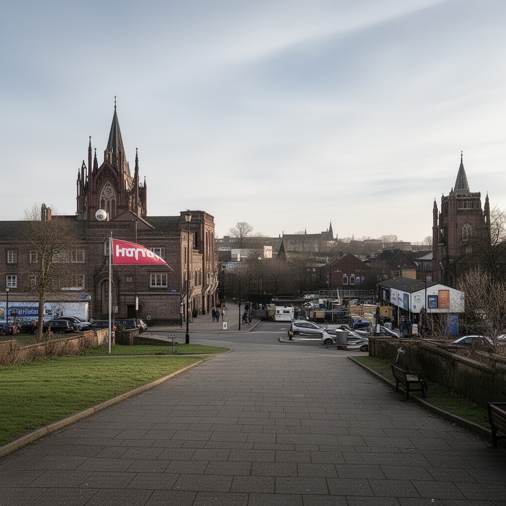 AI-generated illustration of Huyton