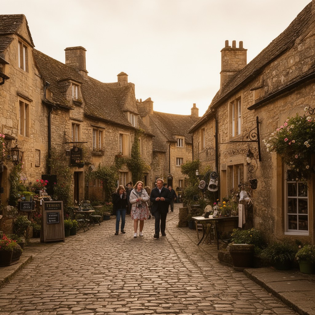 AI-generated illustration of Tetbury