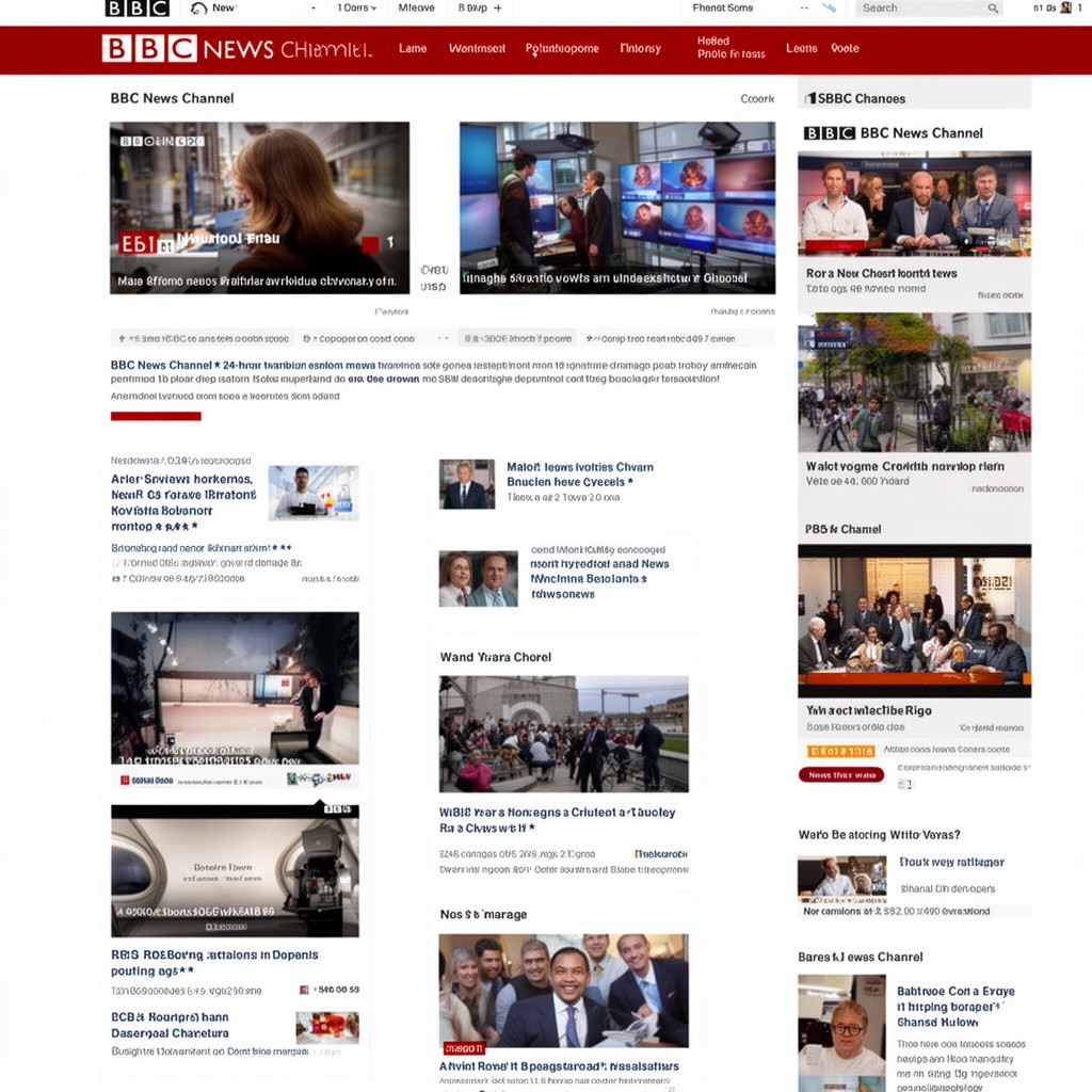 AI-generated illustration of BBC News Channel
