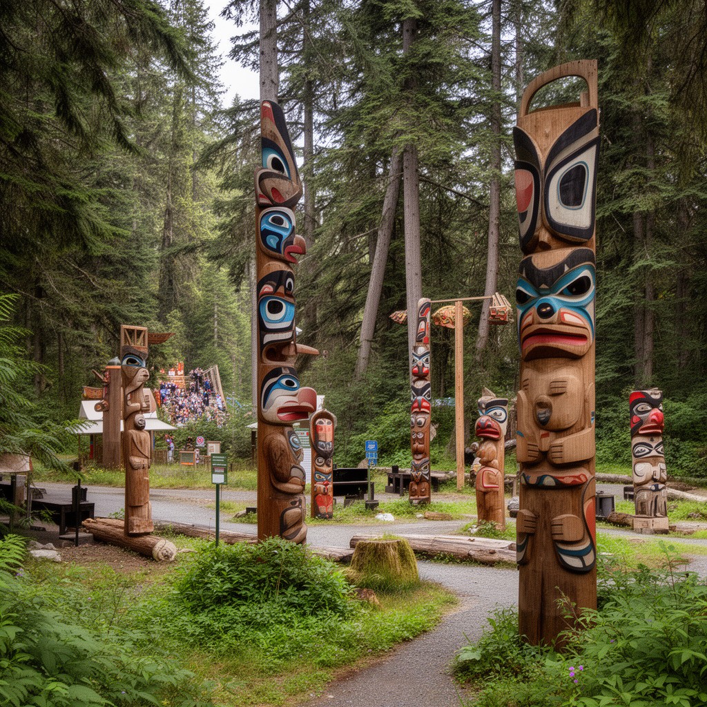 AI-generated illustration of Sitka National Historical Park