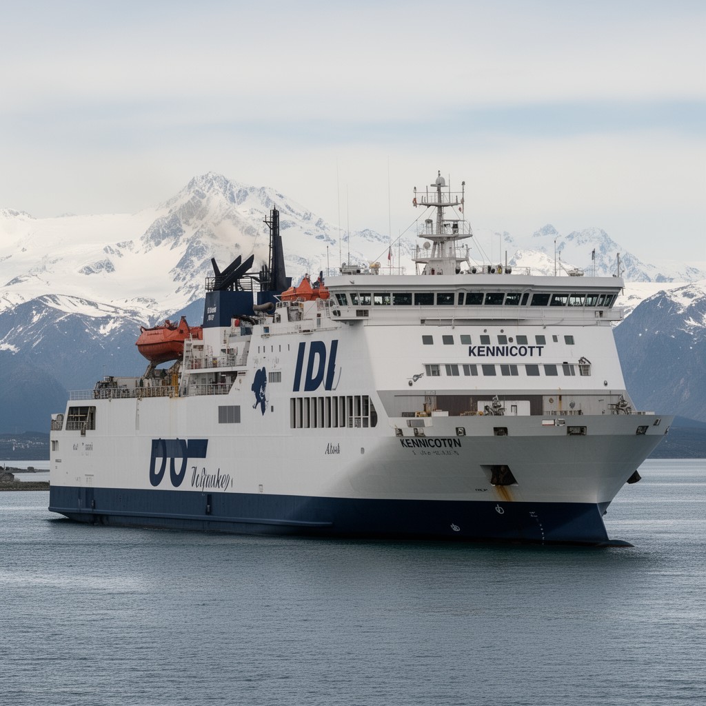 AI-generated illustration of M/V Kennicott