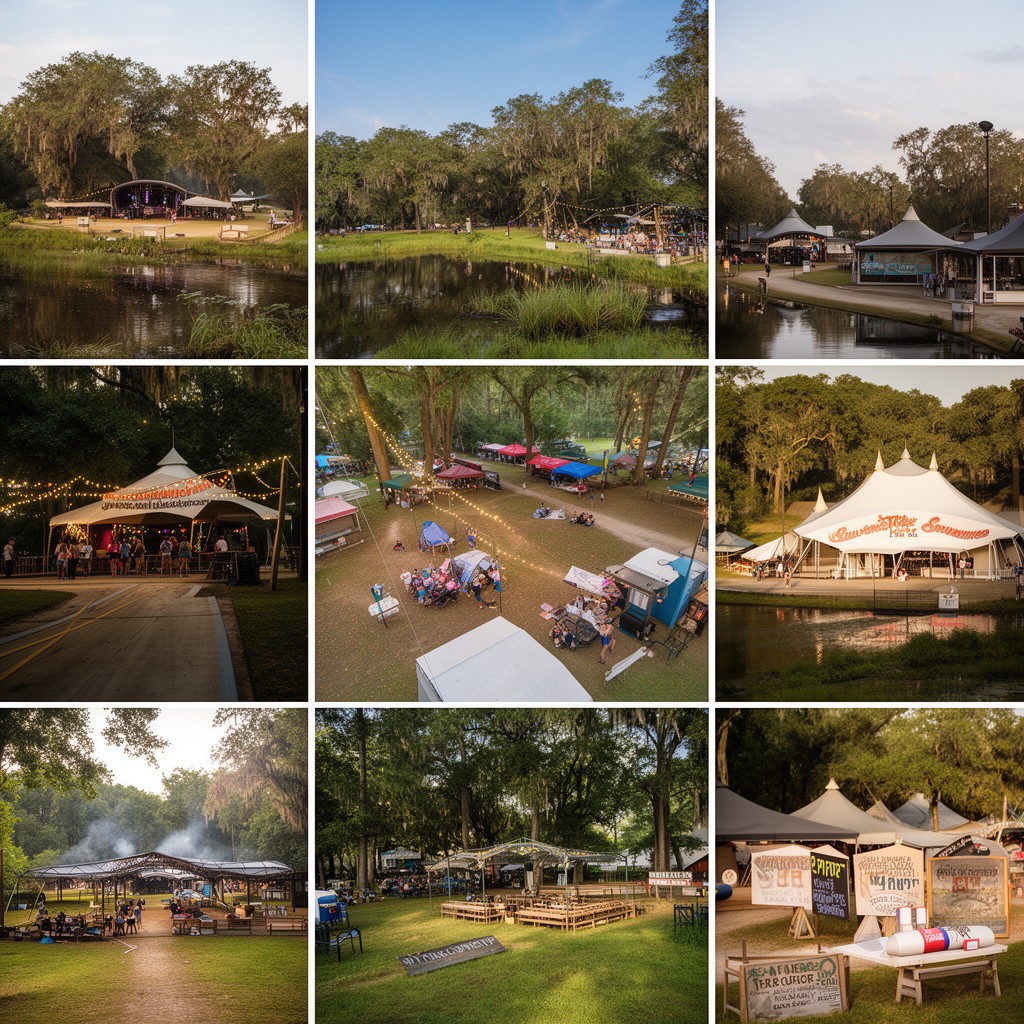 AI-generated illustration of Spirit of the Suwannee Music Park