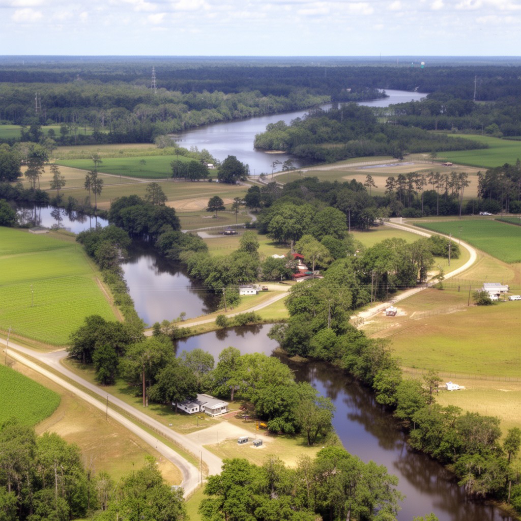 AI-generated illustration of Hamilton County, Florida