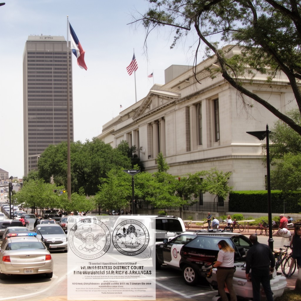 AI-generated illustration of United States District Court for the Western District of Arkansas