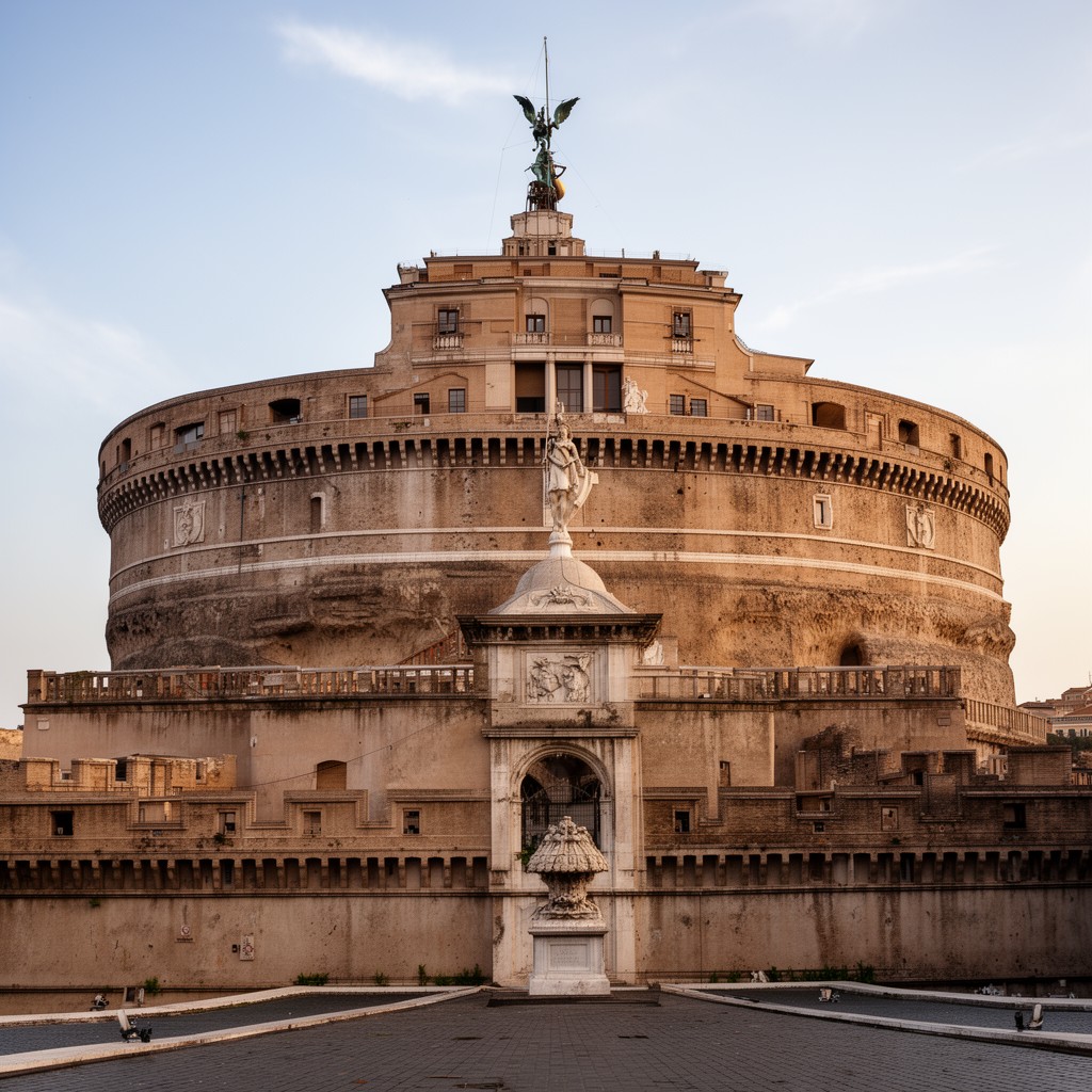 AI-generated illustration of Hadrian's Mausoleum