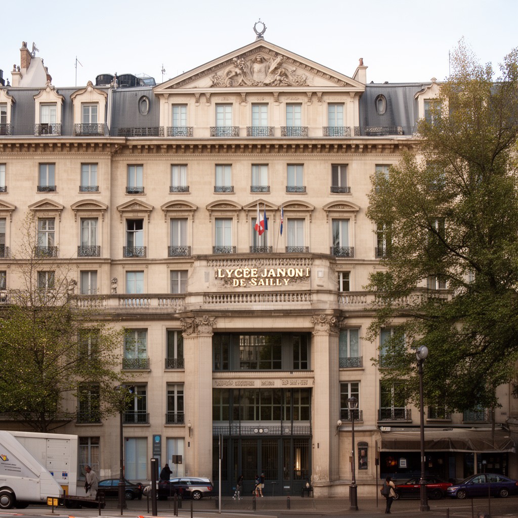 AI-generated illustration of Lycée Janson-de-Sailly