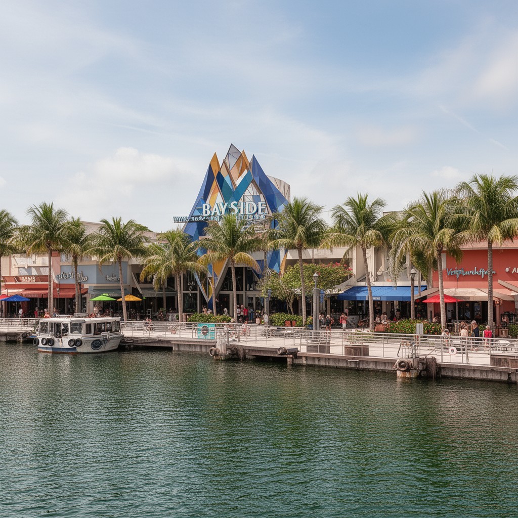 AI-generated illustration of Bayside Marketplace