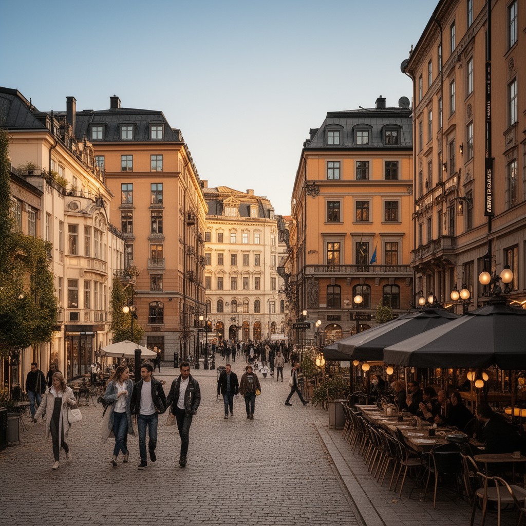 AI-generated illustration of Östermalm
