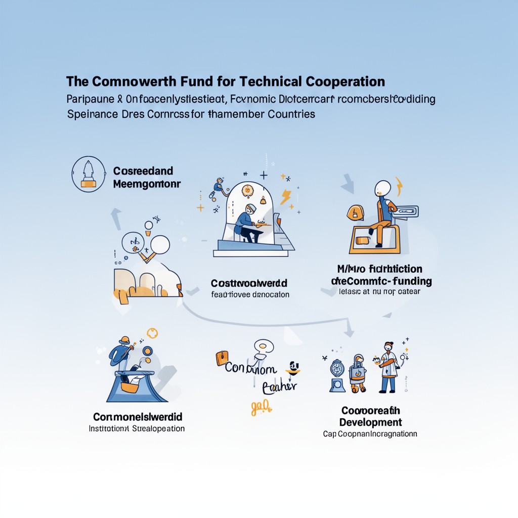 AI-generated illustration of Commonwealth Fund for Technical Cooperation