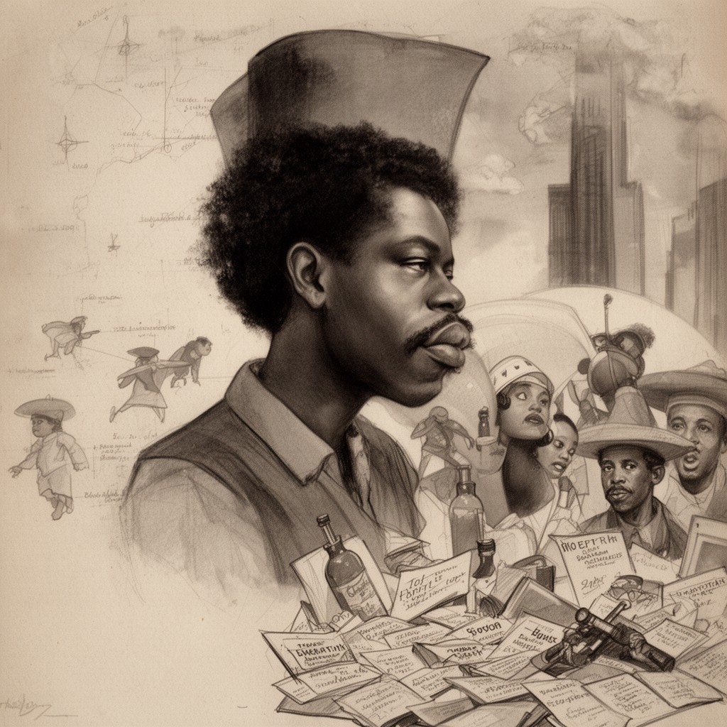 AI-generated illustration of African-American history