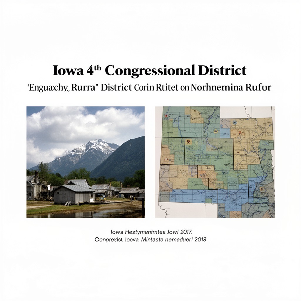 AI-generated illustration of Iowa's 4th congressional district