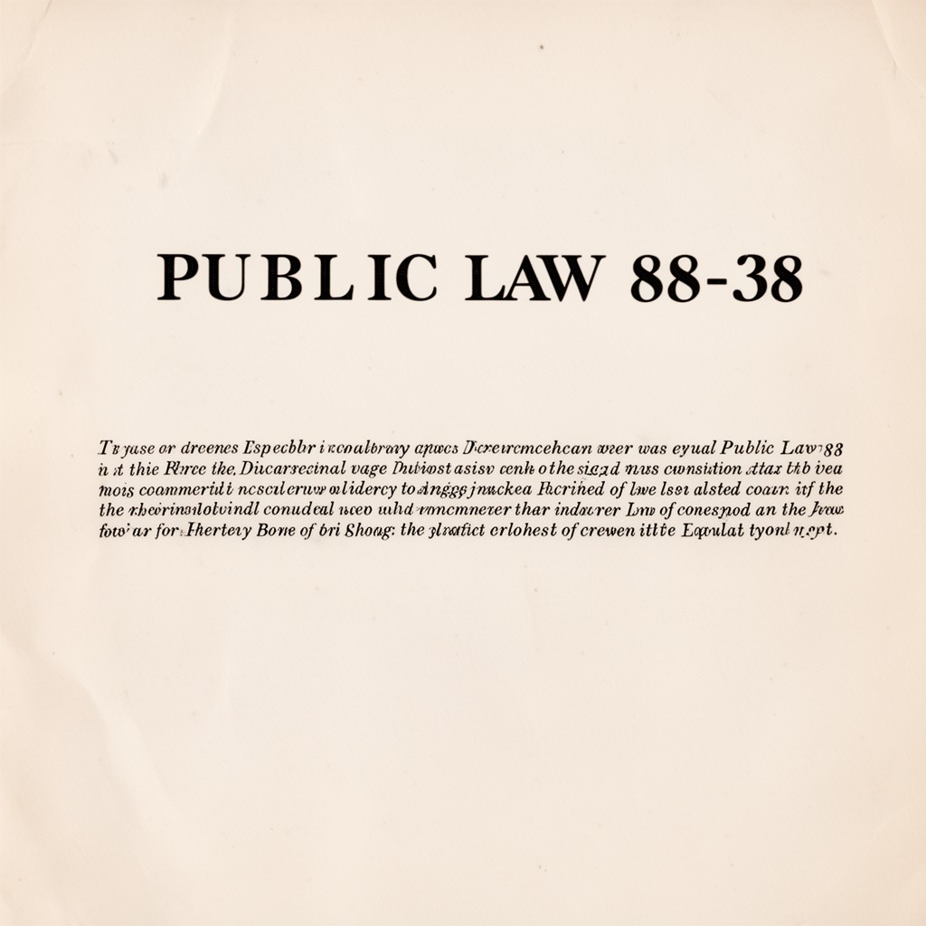 AI-generated illustration of Public Law 88-38