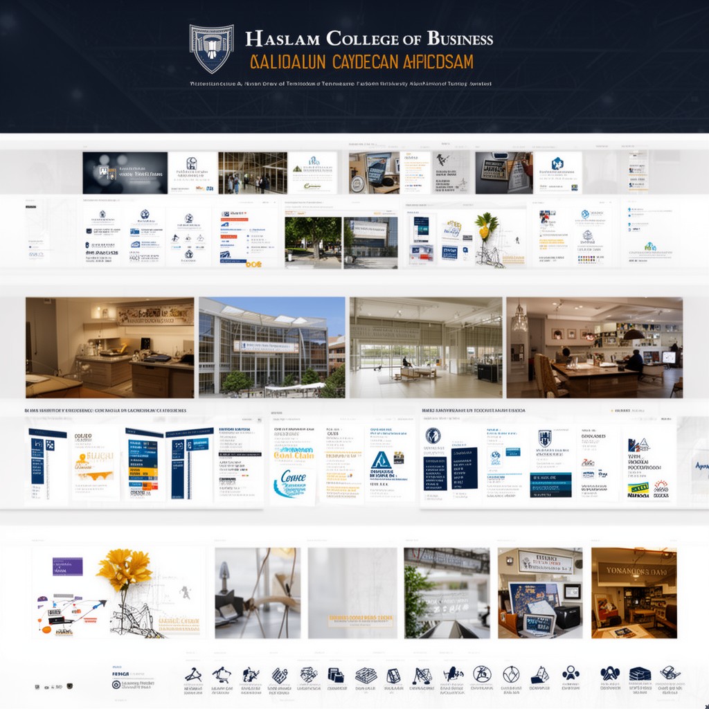 AI-generated illustration of Haslam College of Business