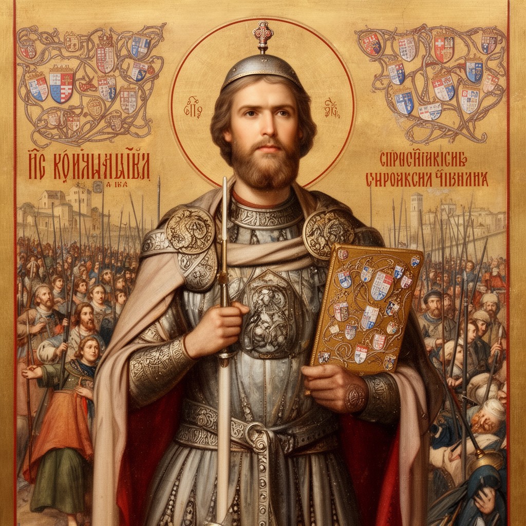 AI-generated illustration of Saint Prince Lazar