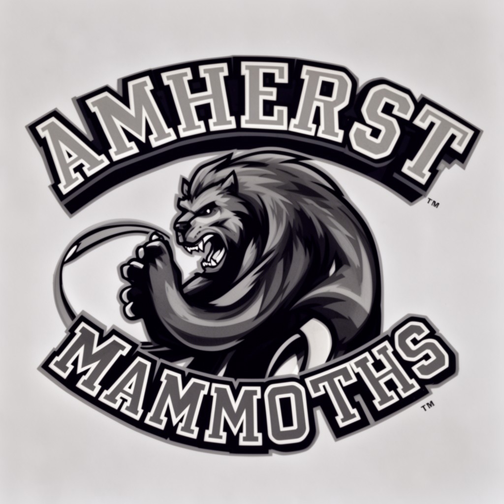 AI-generated illustration of Amherst Mammoths