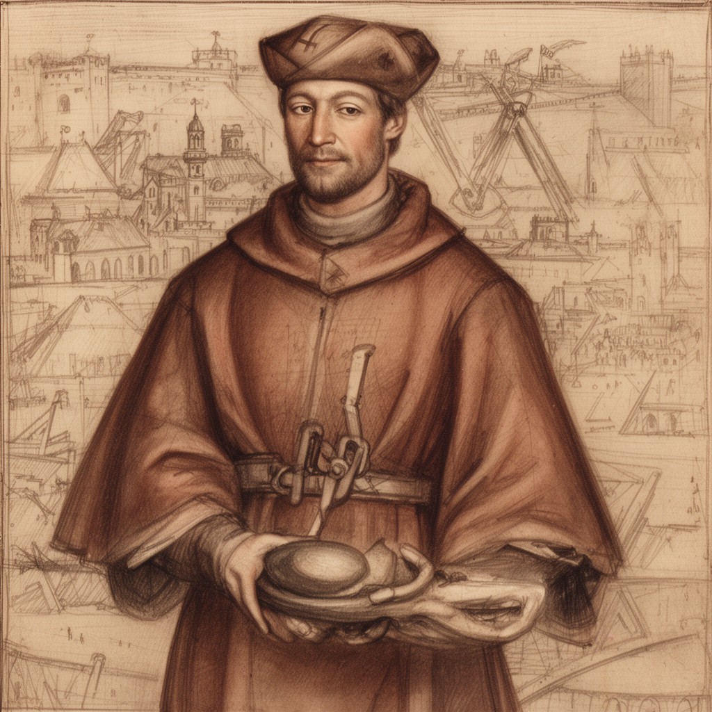 AI-generated illustration of Hugh de Balsham