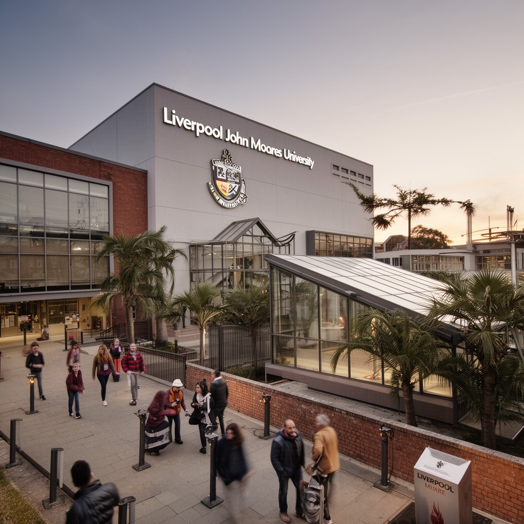 AI-generated illustration of Liverpool John Moores University