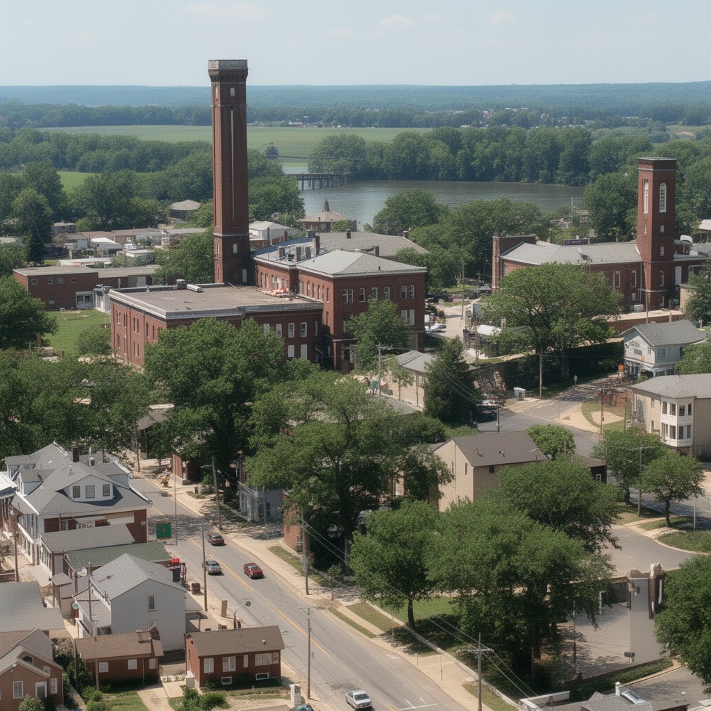 AI-generated illustration of Carbondale–Marion metropolitan area