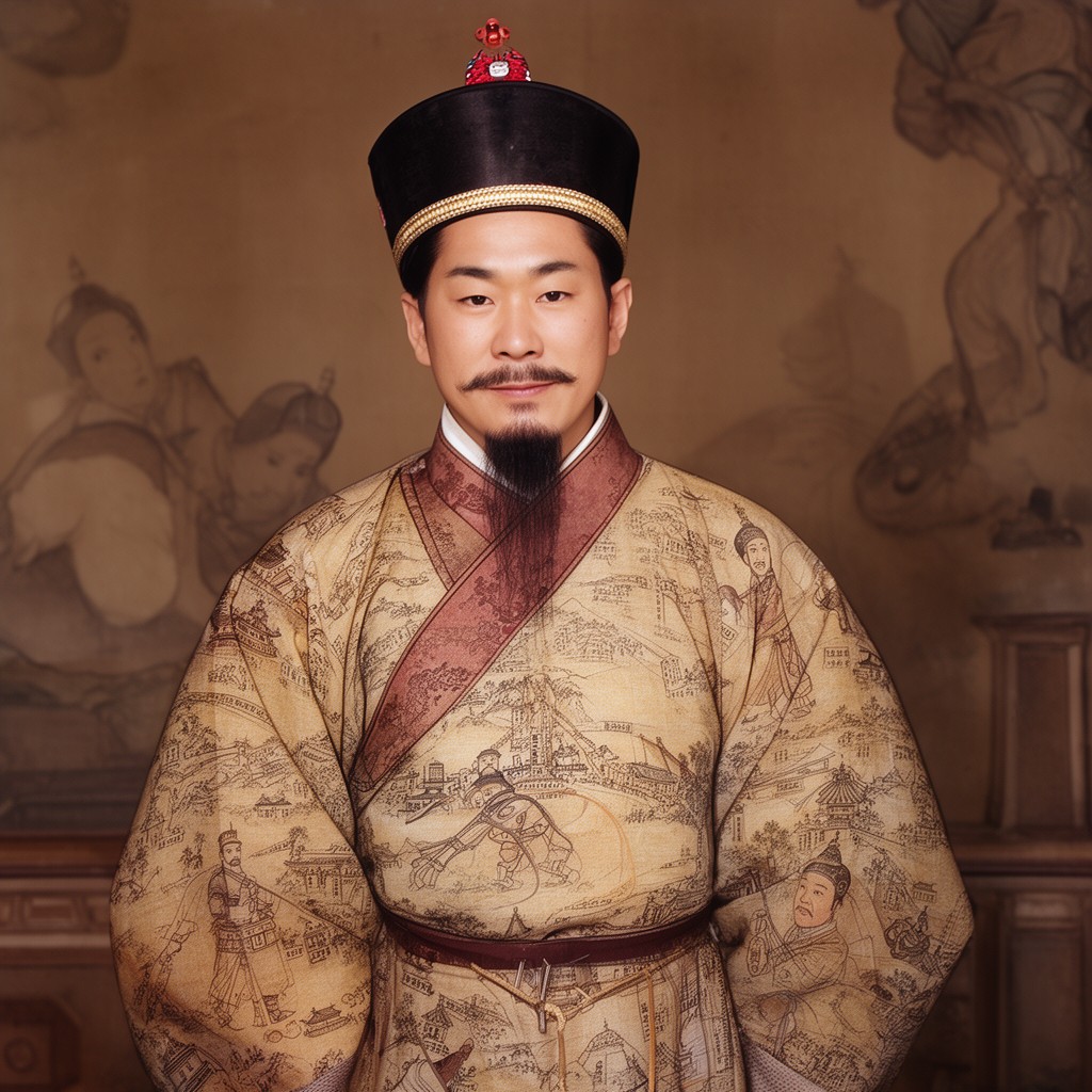 AI-generated illustration of Chongzhen Emperor